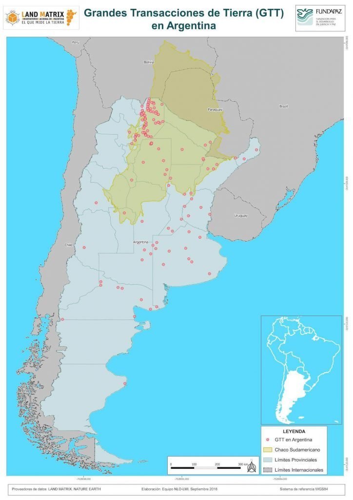 Grandes Transacciones de Tierra en Argentina