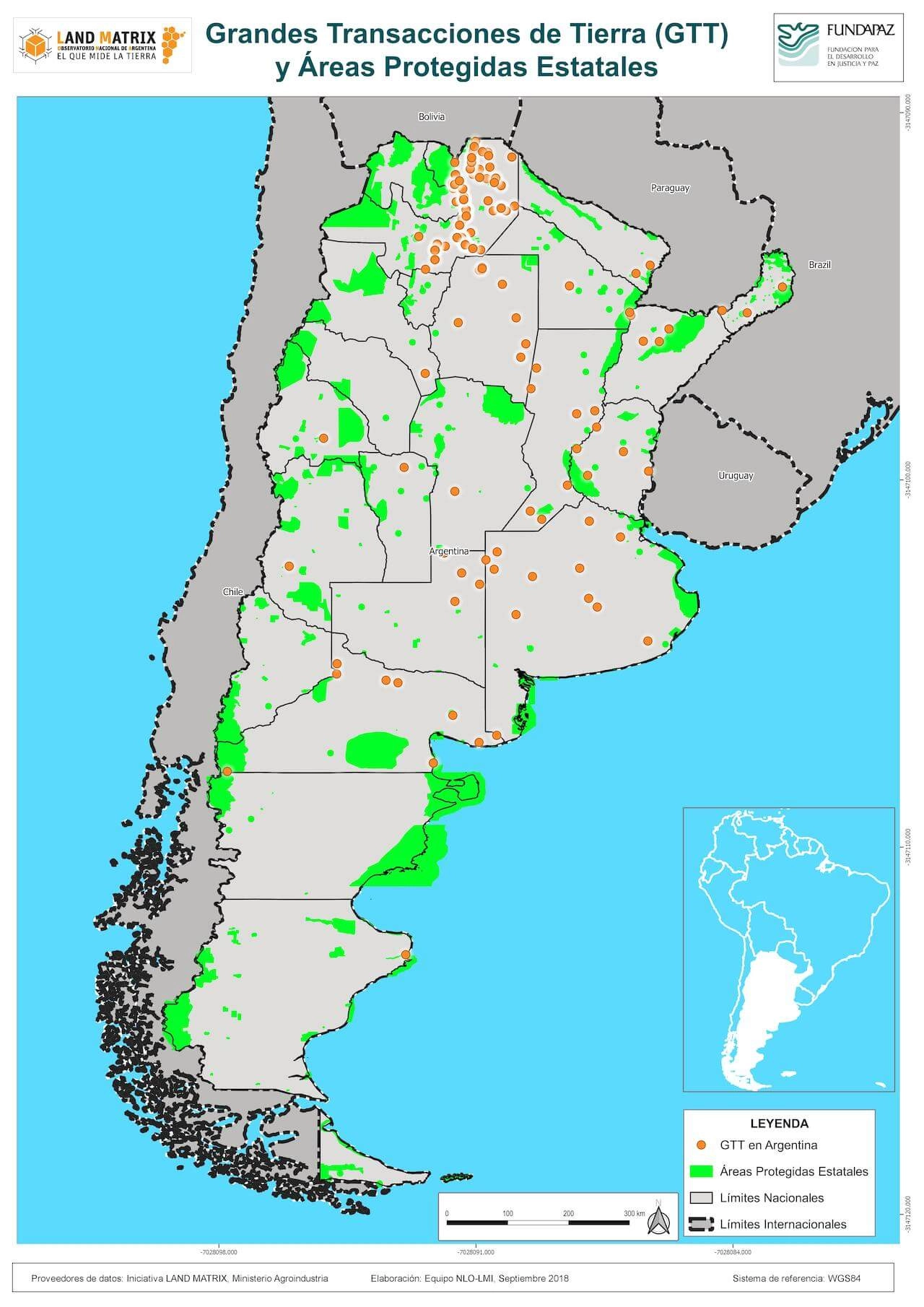 Grandes Transacciones de Tierra y áreas protegidas estatales en Argentina